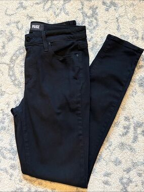 PAIGE Women's Black Hoxton Ultra Skinny Jeans